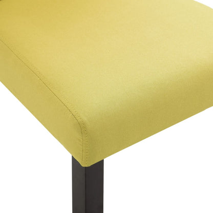 Dining Chairs 6 pcs Green Fabric