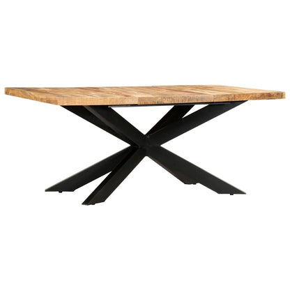 Dining Table 70.9"x35.4"x29.9" Solid Rough Mango Wood