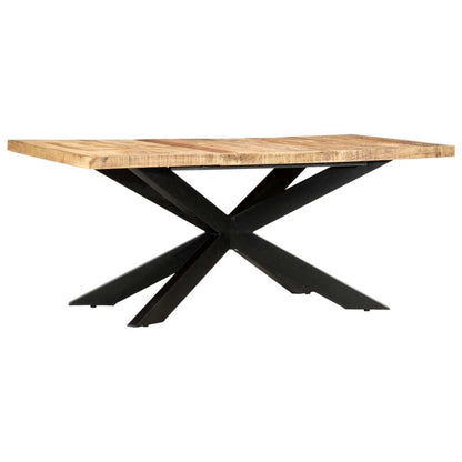 Dining Table 70.9"x35.4"x29.9" Solid Rough Mango Wood