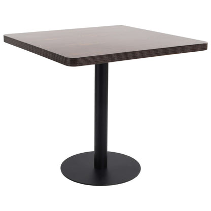 Bistro Table Dark Brown 31.5"x31.5" MDF
