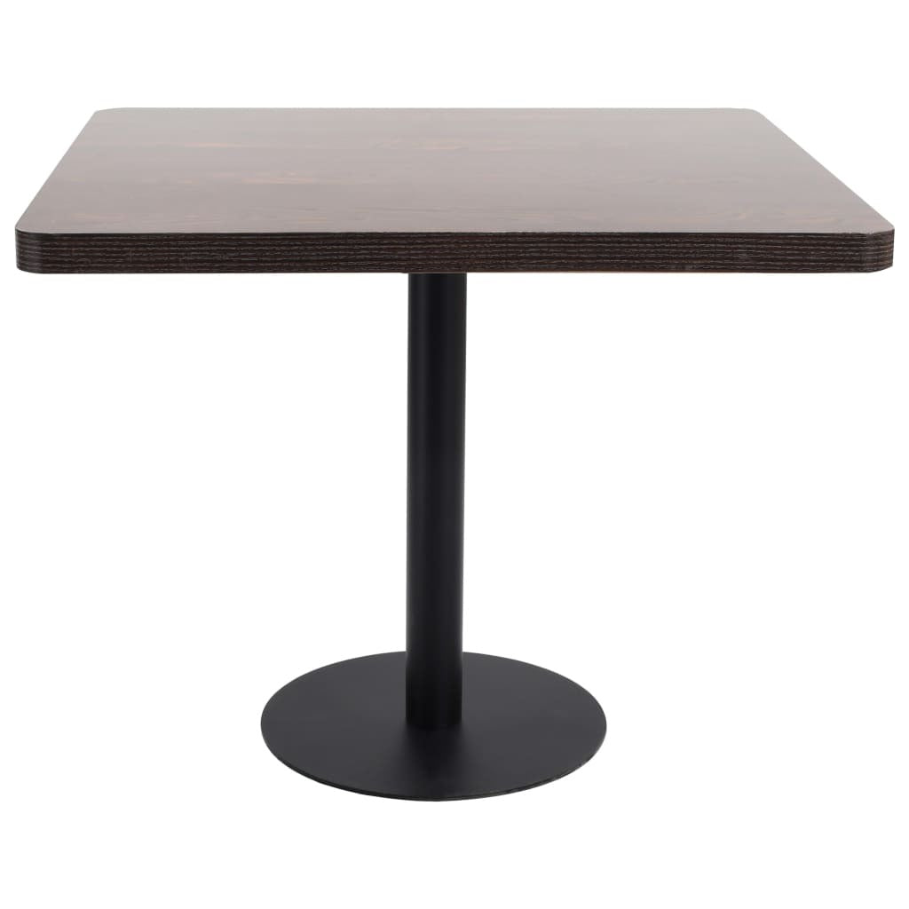 Bistro Table Dark Brown 31.5"x31.5" MDF