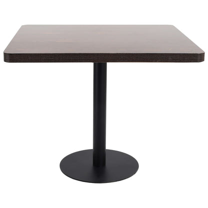 Bistro Table Dark Brown 31.5"x31.5" MDF