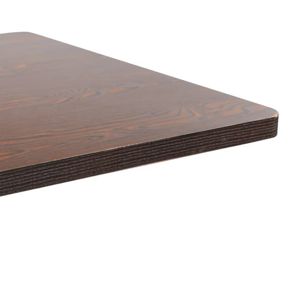 Bistro Table Dark Brown 31.5"x31.5" MDF
