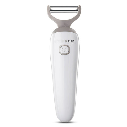 Effortlessly Peel and Shred with our Electric Peeling Knife - Stainless Steel, 5w, 3.7V, 1500mAh Battery, White, 21*6cm - Includes Paring Knife - Perfect for Shredding and Dicing