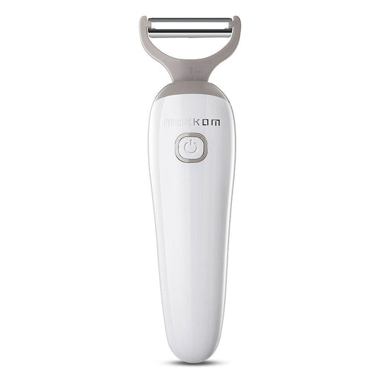 Effortlessly Peel and Shred with our Electric Peeling Knife - Stainless Steel, 5w, 3.7V, 1500mAh Battery, White, 21*6cm - Includes Paring Knife - Perfect for Shredding and Dicing