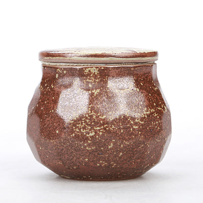 Sealed terracotta tea caddy