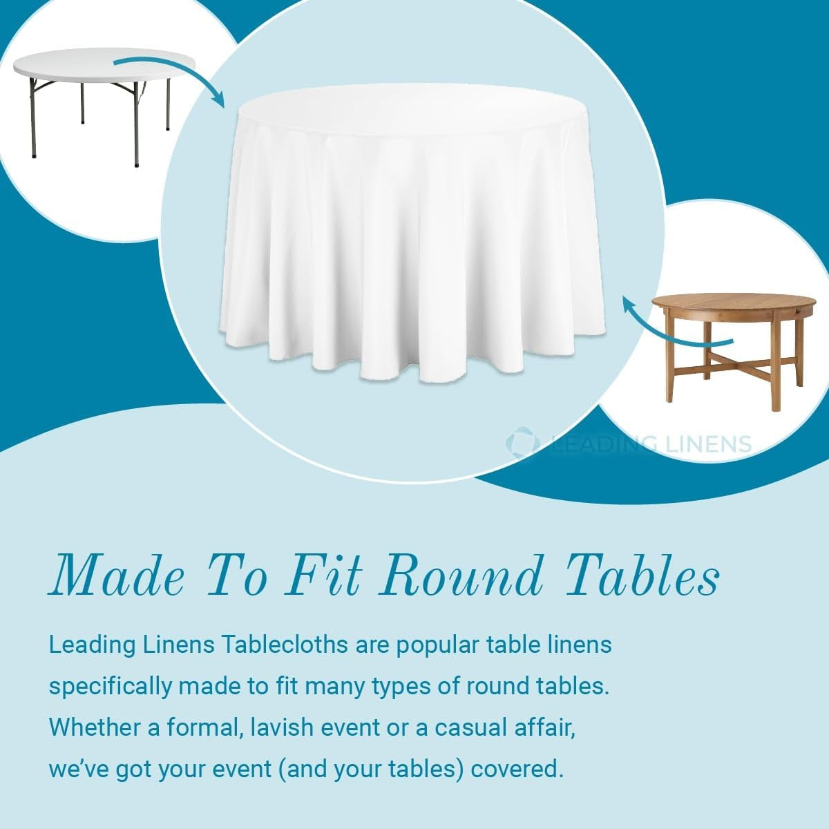 10-Pack of 120-Inch Round Black Polyester Tablecloths - Durable, Machine Washable, and Wrinkle-Resistant Linens for 8-Foot Tables - Ideal for Weddings, Banquets, Restaurants, and Events