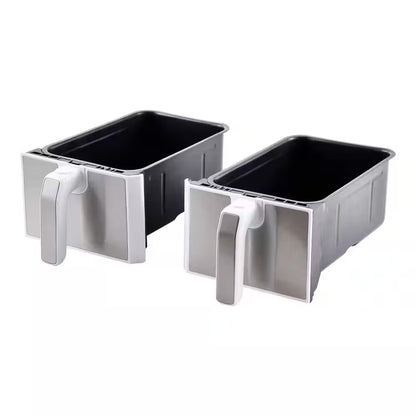 8.4 Qt. White Dual Basket Air Fryer