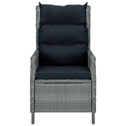 3 Piece Patio Dining Set Light Gray