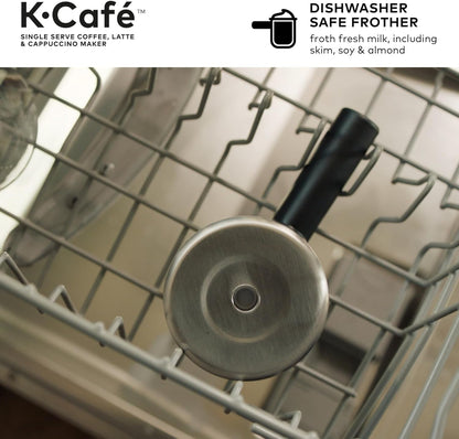 Keurig K-Cafe K-Duo: Multi-Functional Single Serve Coffee, Latte, and Cappuccino Maker in Dark Charcoal