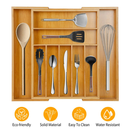 Bamboo Drawer Divider Kitchen