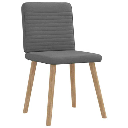 Dining Chairs 6 pcs Dark Gray Fabric