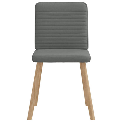 Dining Chairs 6 pcs Dark Gray Fabric