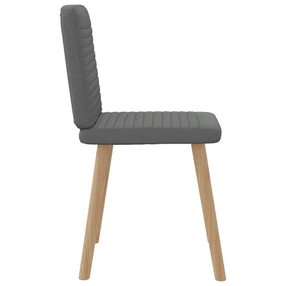 Dining Chairs 6 pcs Dark Gray Fabric