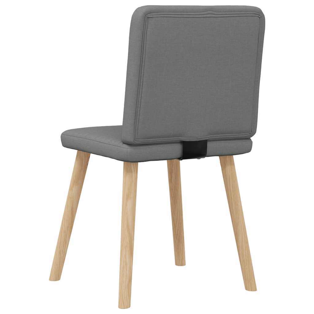 Dining Chairs 6 pcs Dark Gray Fabric
