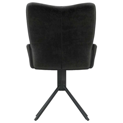 Swivel Dining Chairs 2 pcs Black Velvet