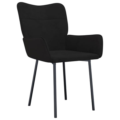 Dining Chairs 2 pcs Black Velvet