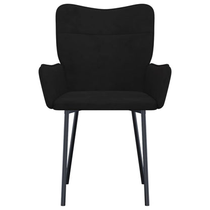Dining Chairs 2 pcs Black Velvet