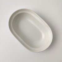 Color: 7inch oval rice white bowl - The Same Thick-Sided Bowl Home Japanese-style Nordic Single Creative Personality Fruit Salad Bowl Yogurt