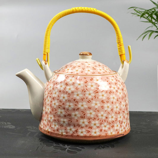 Style: Emerald Green, Specifications: 901mL - Traditional Teapot Ceramic PotLarge Capacity For Home Use