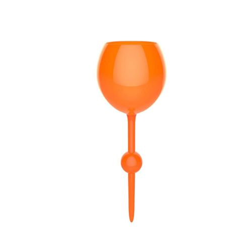 Beach red wine glass