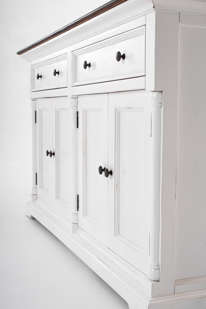 Modern Farm Brown And White Two Door Buffet Server