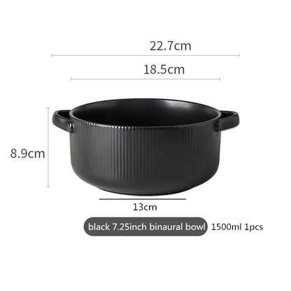 Nordic Ins Styel Ceramic Dinnerwar Matte Glazed Salad Dishes Soup Bowl Dinner Plates Serving Tray For Home Restaurant