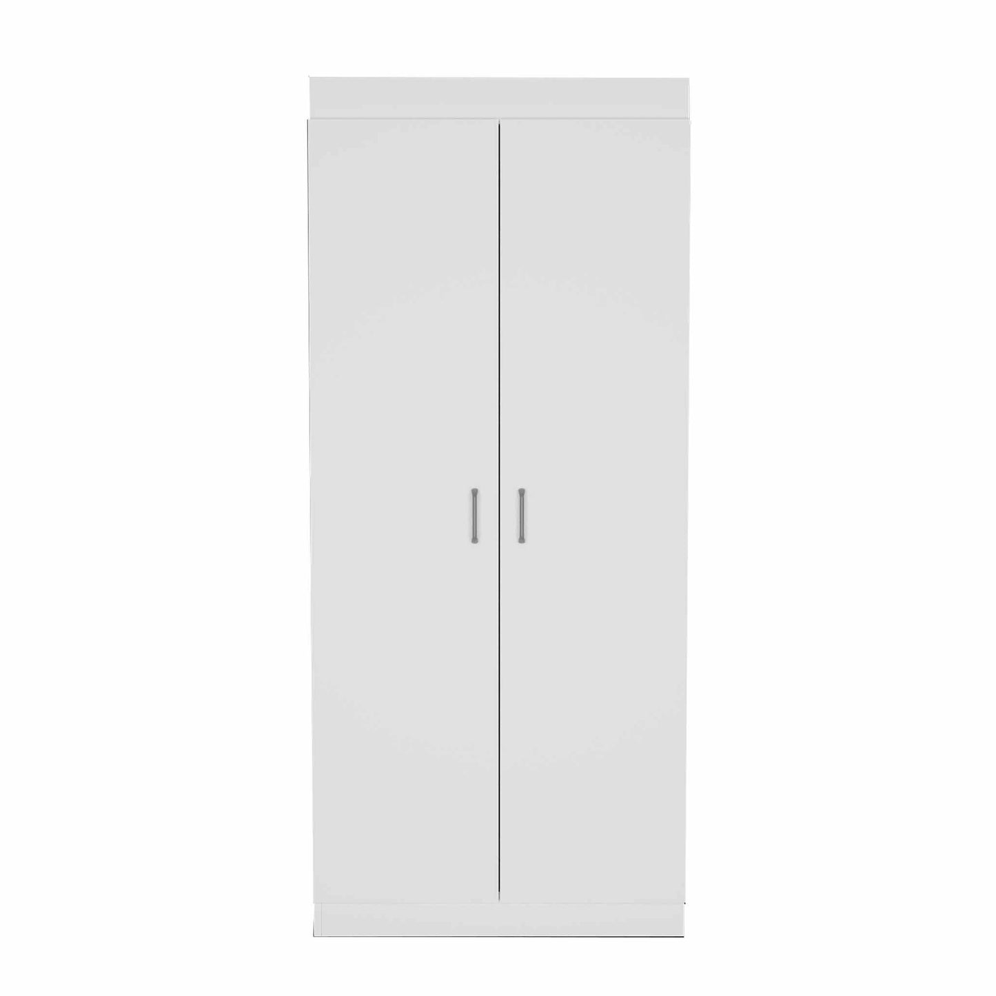 63" Classic White Pantry Cabinet with Two Full Size Doors