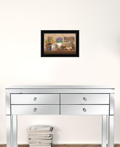 Antique Kitchen 2 Black Framed Print Kitchen Wall Art