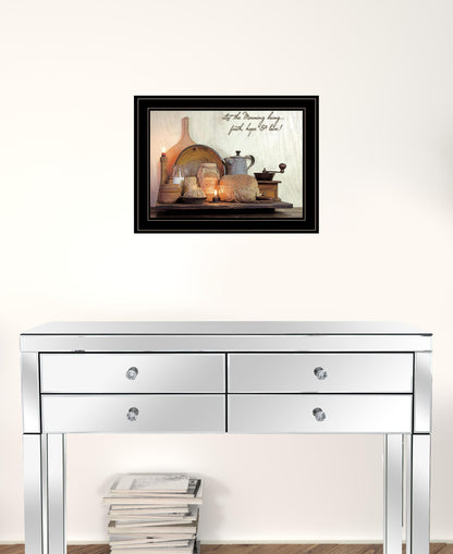 Faith Hope and Love 2 Black Framed Print Kitchen Wall Art