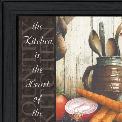 Heart of the Home 1 Black Framed Print Kitchen Wall Art