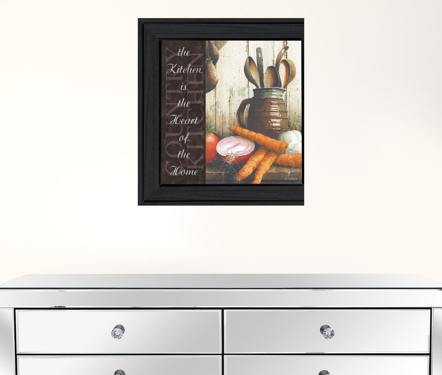 Heart of the Home 1 Black Framed Print Kitchen Wall Art