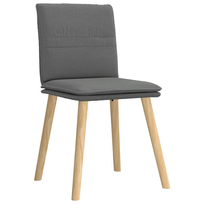 Dining Chairs 2 pcs Dark Gray Fabric