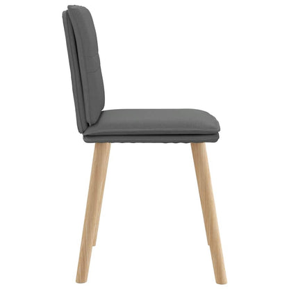 Dining Chairs 2 pcs Dark Gray Fabric