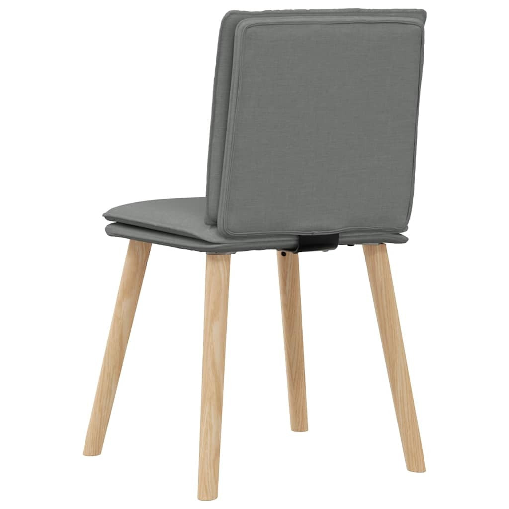 Dining Chairs 2 pcs Dark Gray Fabric