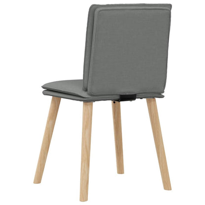 Dining Chairs 2 pcs Dark Gray Fabric