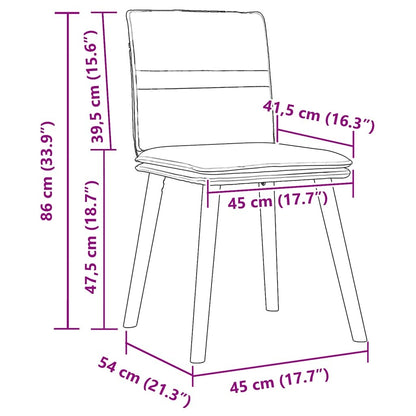 Dining Chairs 2 pcs Dark Gray Fabric