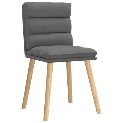 Dining Chairs 2 pcs Dark Gray Fabric
