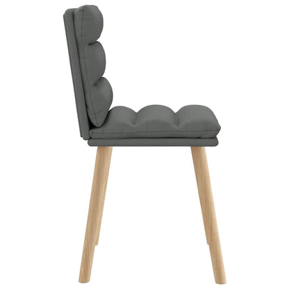Dining Chairs 2 pcs Dark Gray Fabric