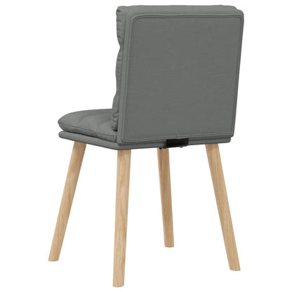 Dining Chairs 2 pcs Dark Gray Fabric