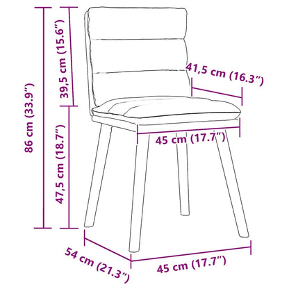 Dining Chairs 2 pcs Dark Gray Fabric