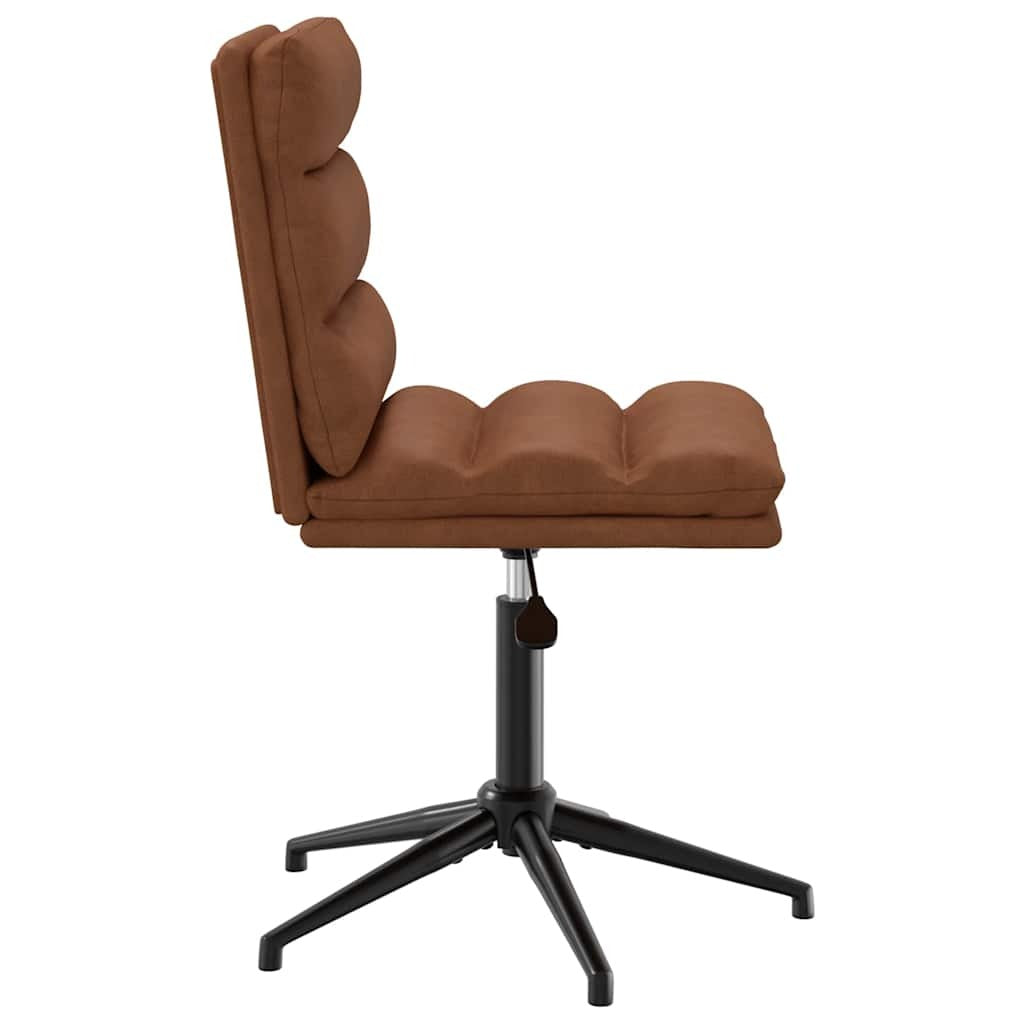 Dining Chair Brown Faux Leather