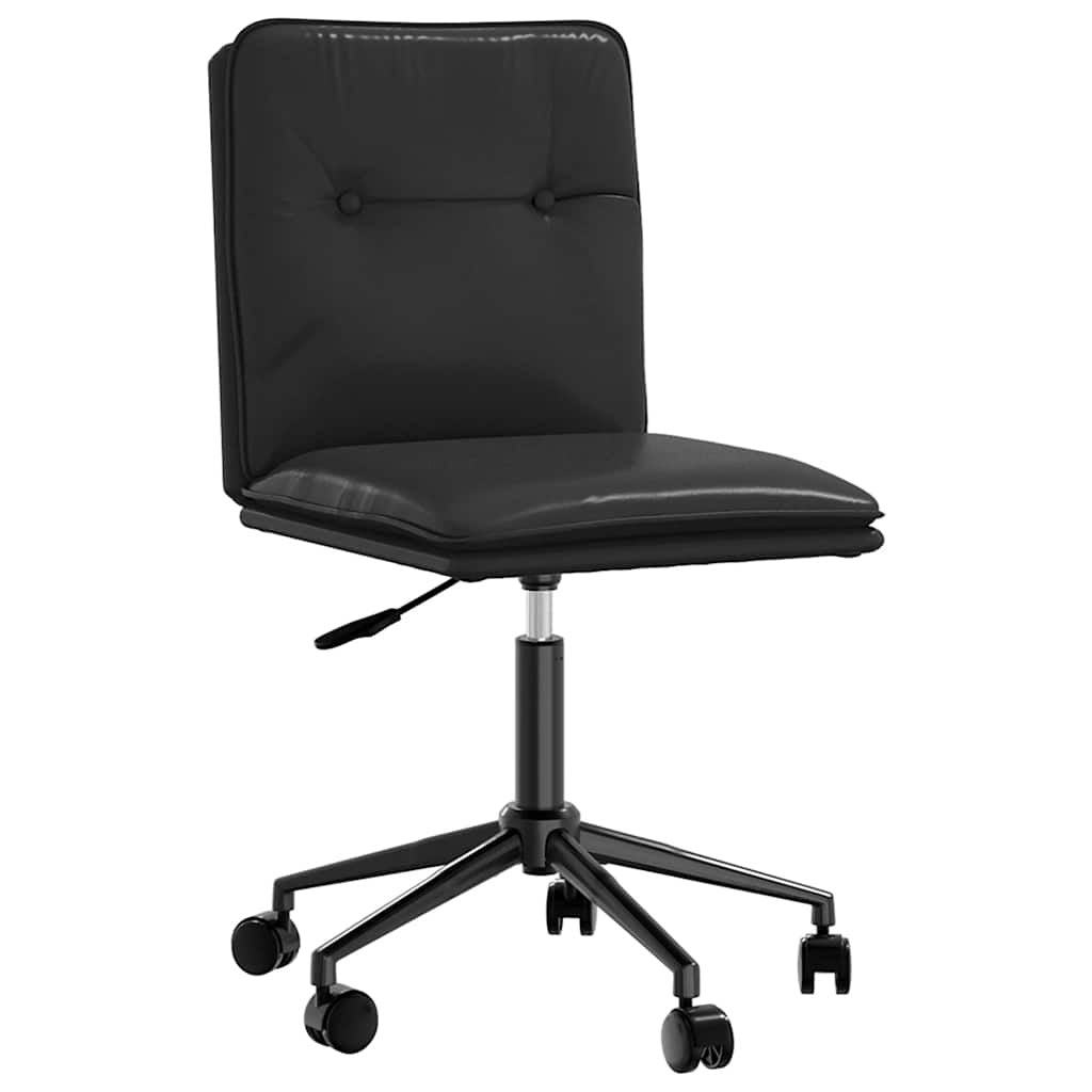 Dining Chair Black Faux Leather