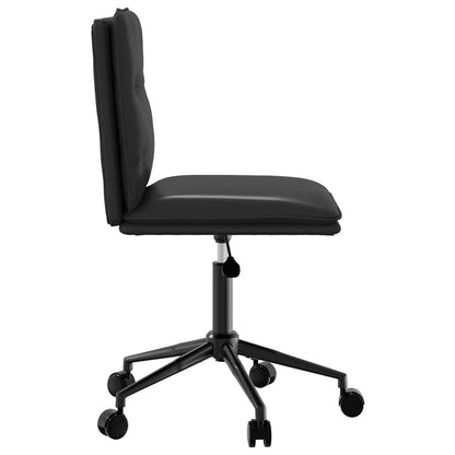 Dining Chair Black Faux Leather