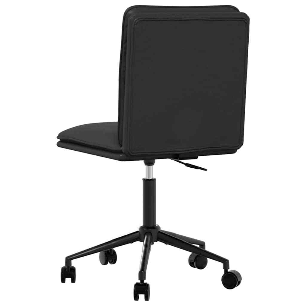 Dining Chair Black Faux Leather