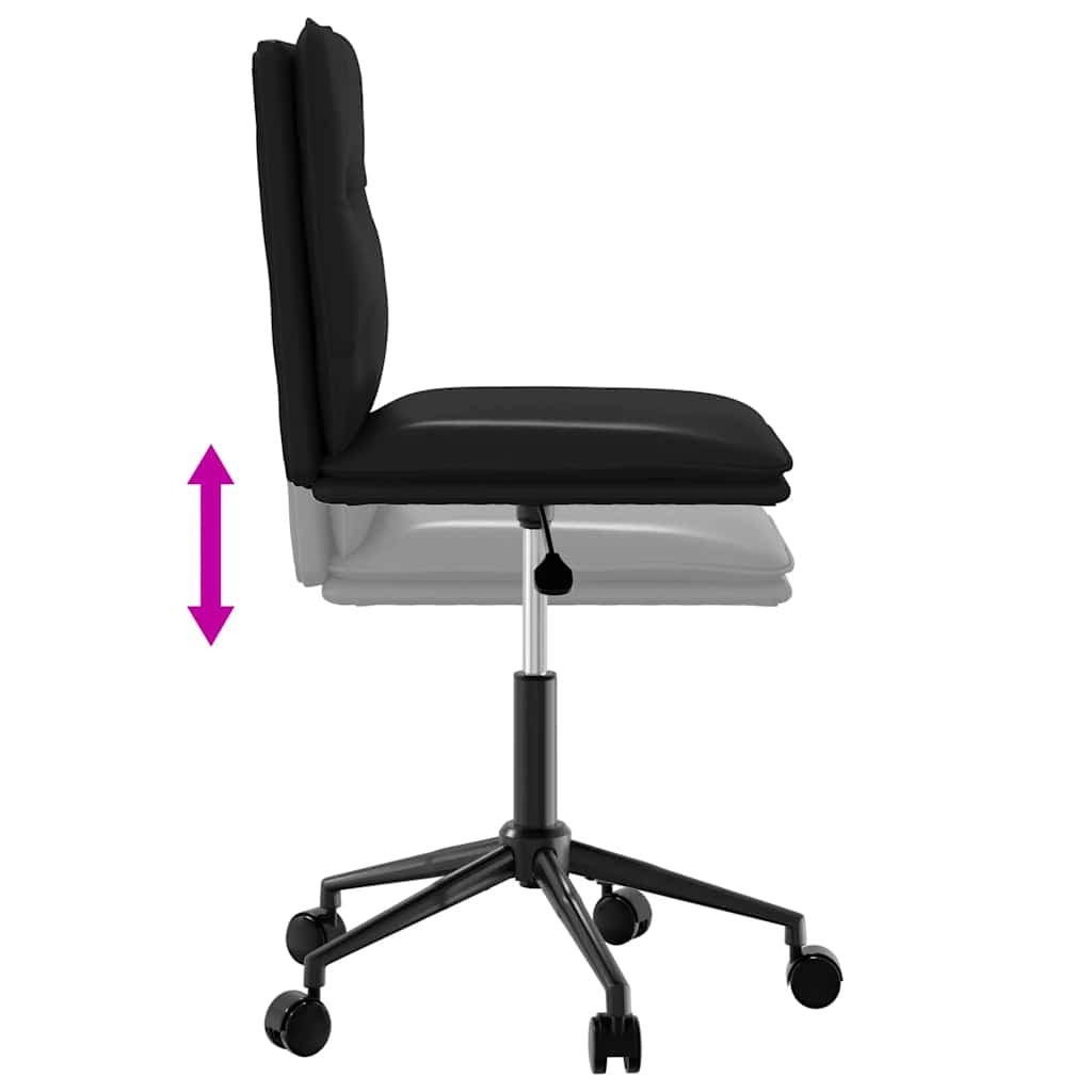 Dining Chair Black Faux Leather