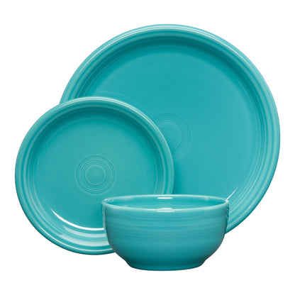 Fiesta Coupe Bistro 16Pc Ceramic Dinnerware Set Mixed Pastel