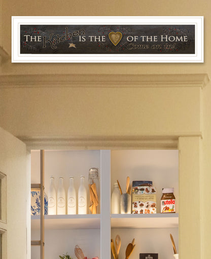 Kitchen is the Heart of the Home 11 White Framed Print Kitchen Wall Art
