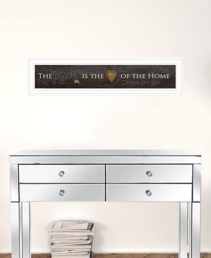 Kitchen is the Heart of the Home 11 White Framed Print Kitchen Wall Art