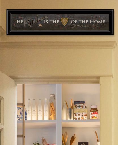Kitchen is the Heart of the Home 12 Black Framed Print Kitchen Wall Art